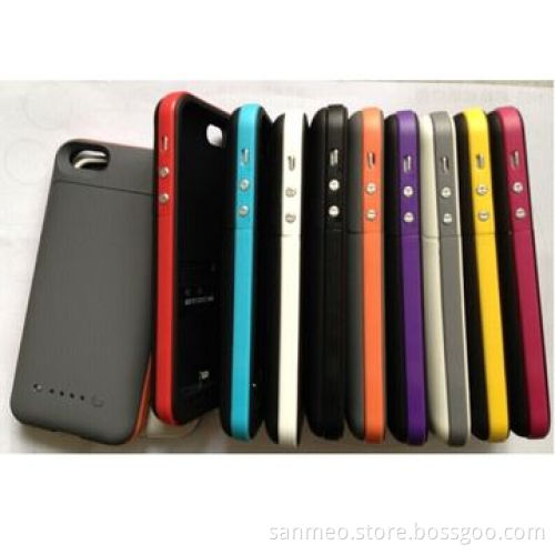 Ultra-thin Power Bank Case for iPhone 5 5S, with 2,200mAh with Four LED Lights, Li-polymer Battery